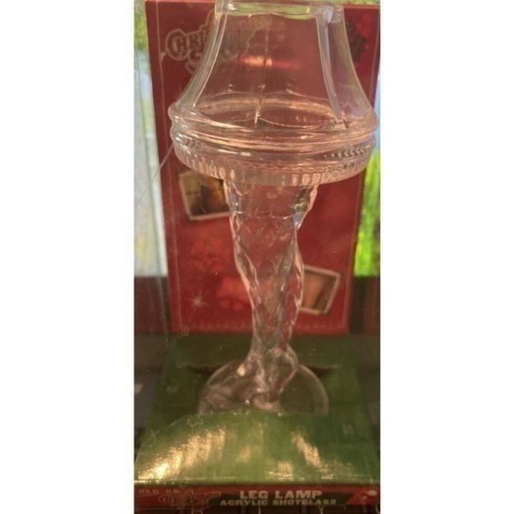 "A‎ Christmas Story" Acrylic Leg Lamp Shot Glass NIB Fragile NWT